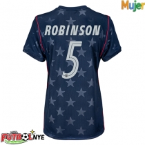 Camiseta Estados Unidos Antonee Robinson #5 Visitante Equipación para mujer Mundial 2026 manga corta
